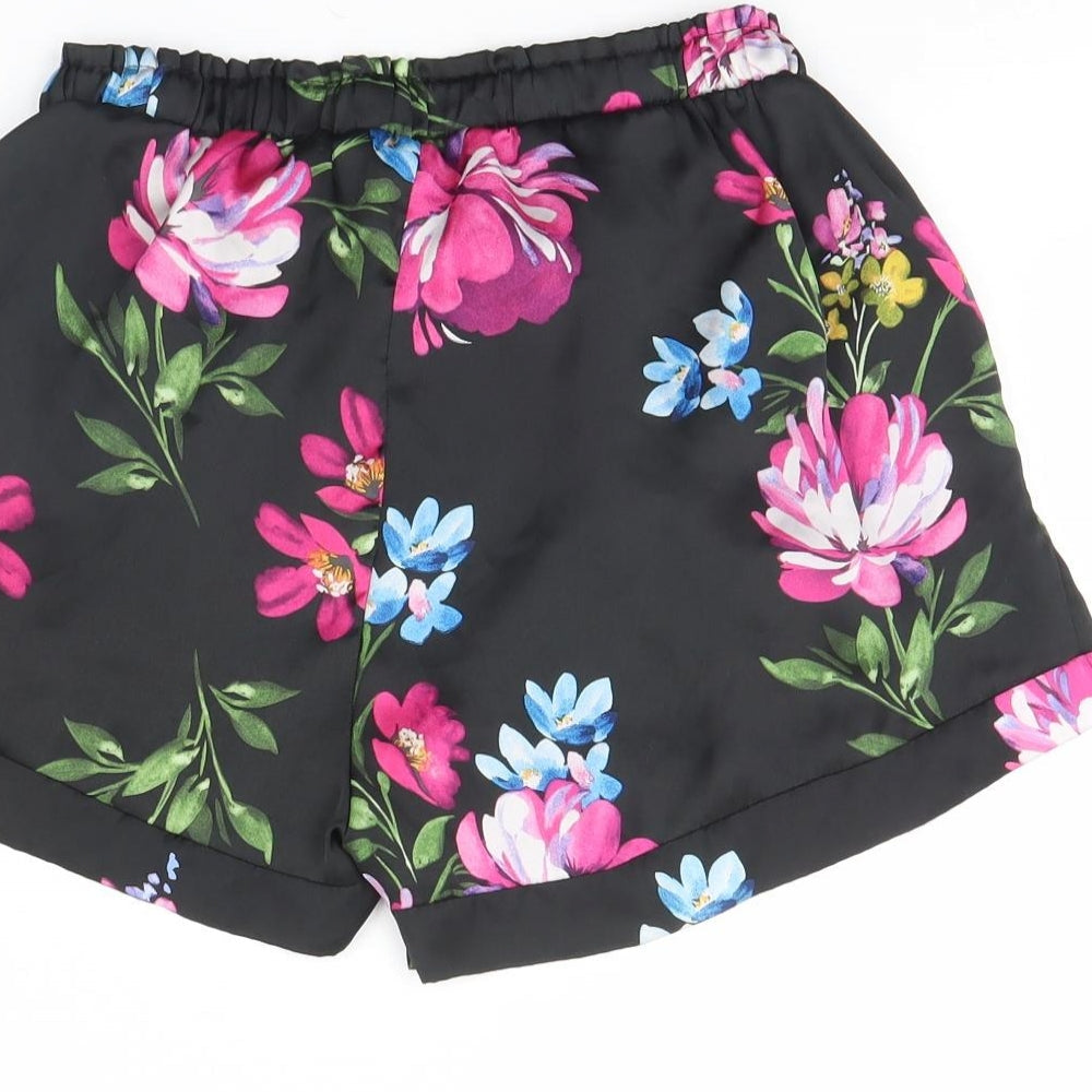 Love To Lounge Womens Black Floral Cami Pyjama Pants Size S