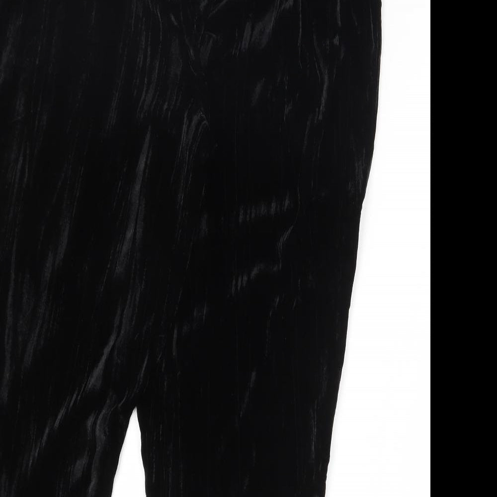 Capsule Womens Black Trousers Size 14 L28 in