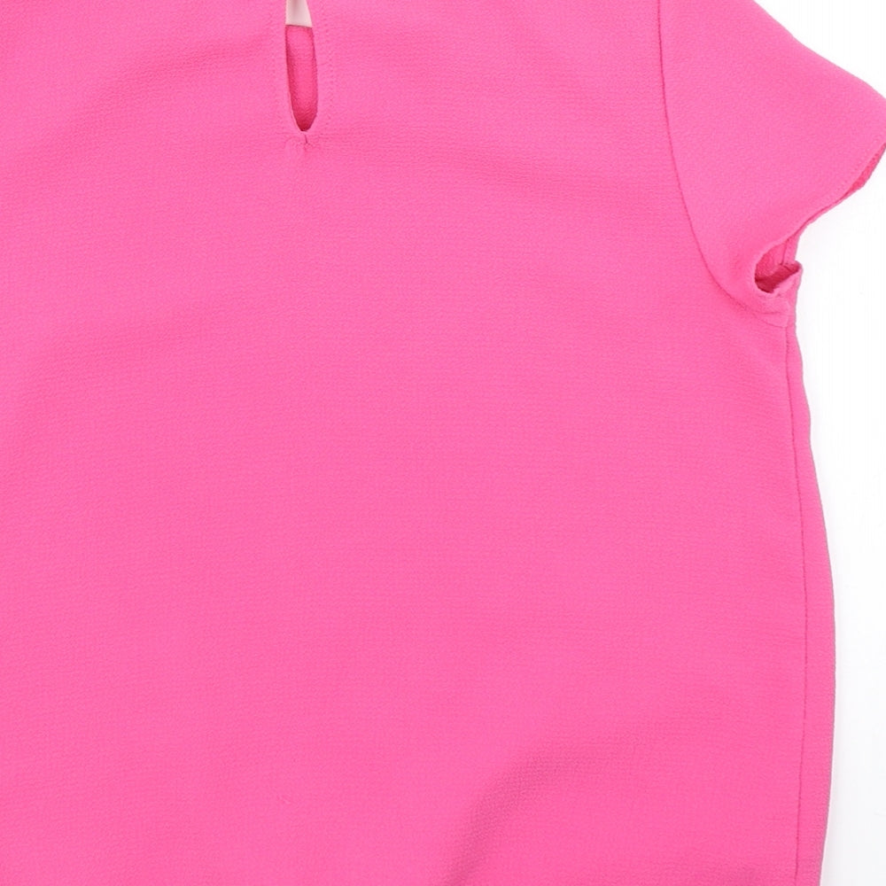 George Girls Pink Basic Blouse Size 10 Years