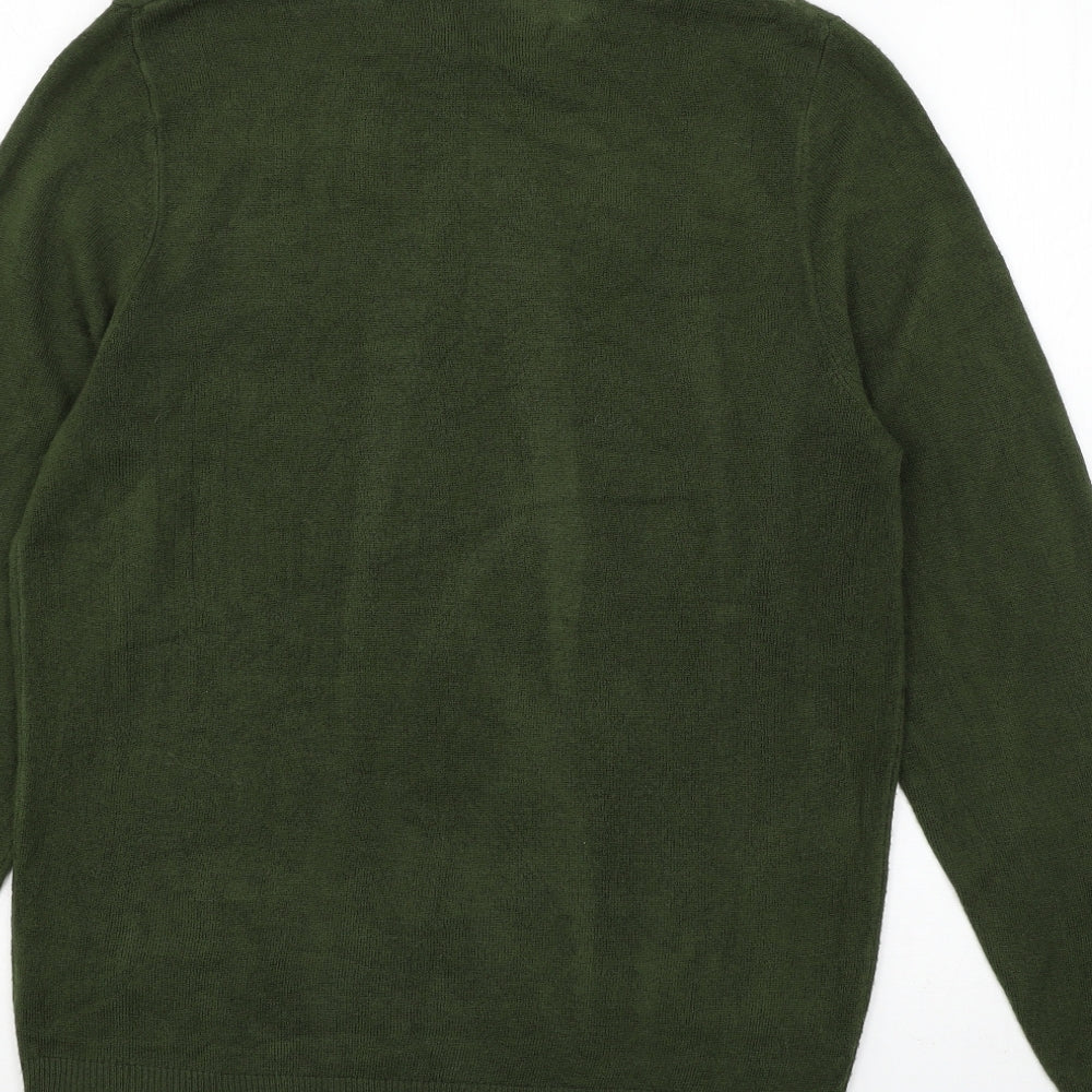 Matalan Womens Green Knit Pullover Jumper Size S