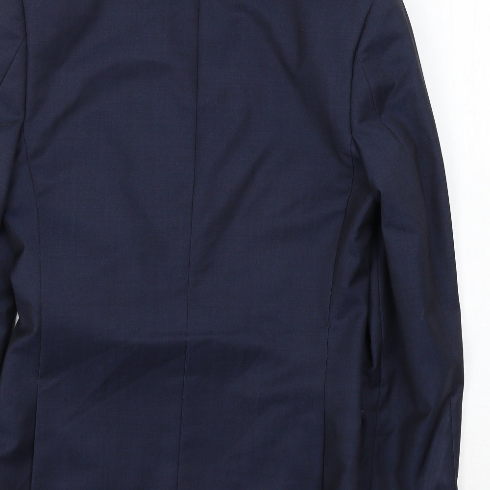 Topman Mens Blue Jacket Suit Jacket Size S