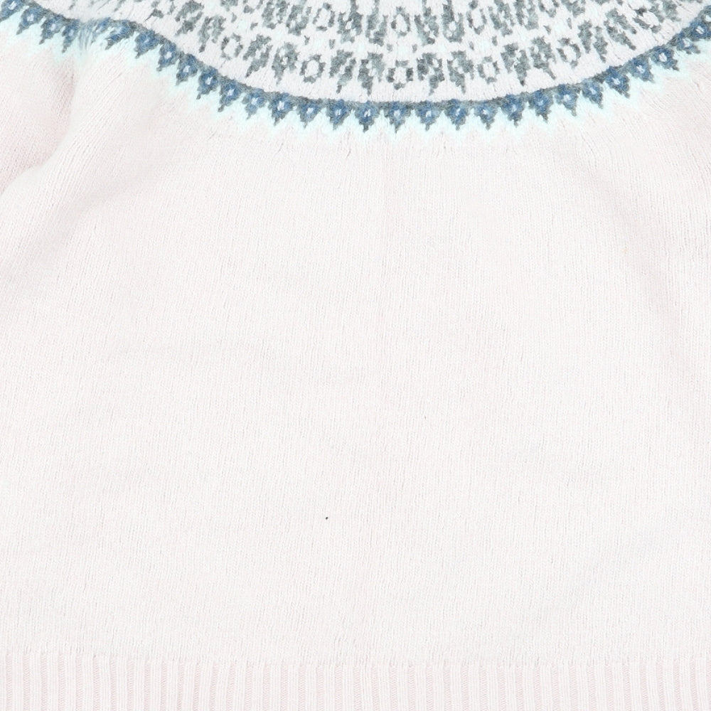 togg24 Womens Pink Geometric Pullover Jumper Size 14