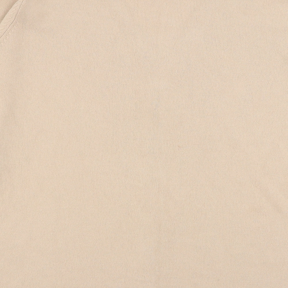 essence Womens Beige Cardigan Jumper Size 16