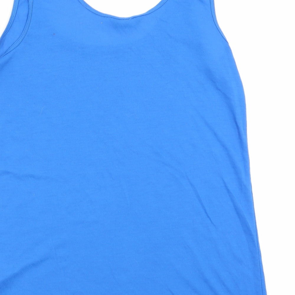 F&F Womens Blue Basic Tank Size 8