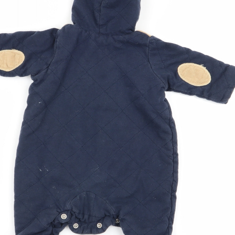 Baby Boys Blue Babygrow One-Piece Size Newborn