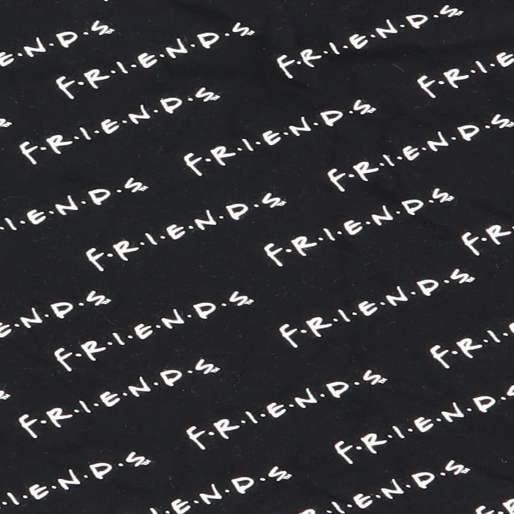 Asda George Girls Black Geometric Basic T-Shirt Size 10-11 Years - friends