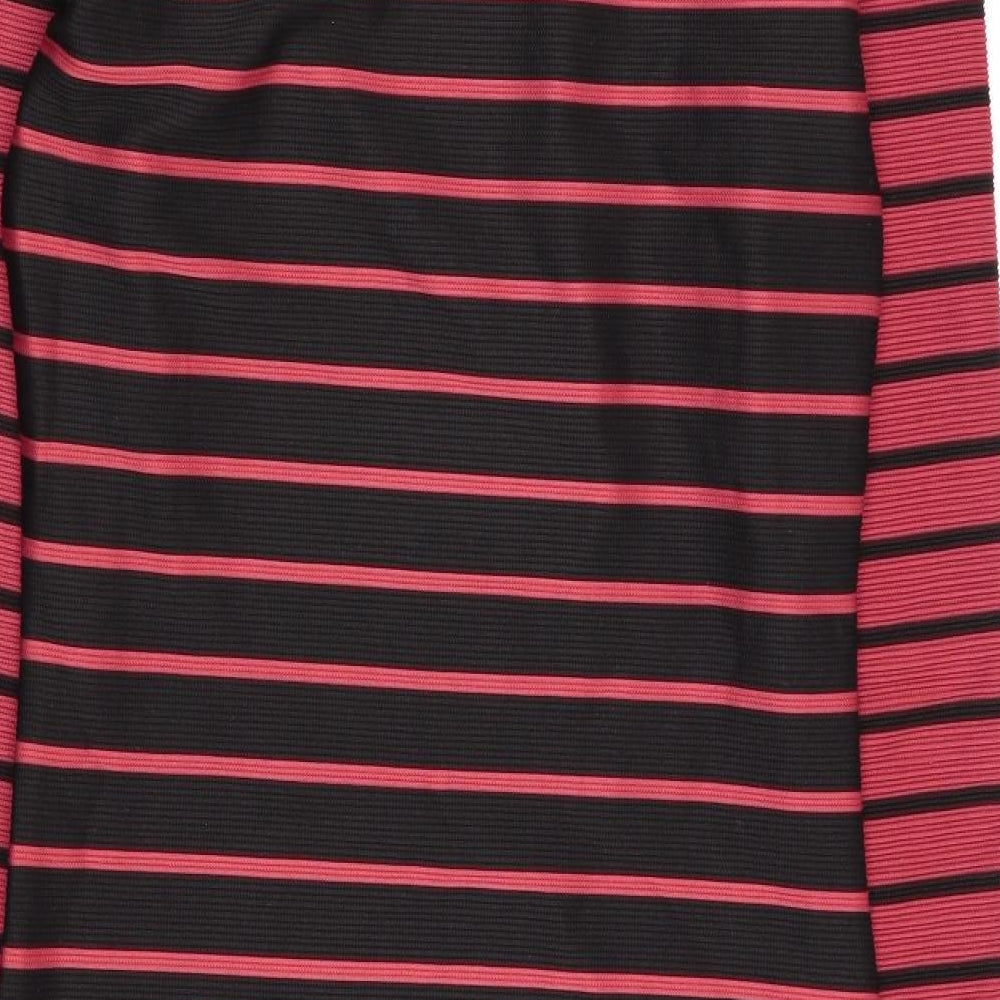 H&M Womens Multicoloured Striped Fit & Flare Size 8