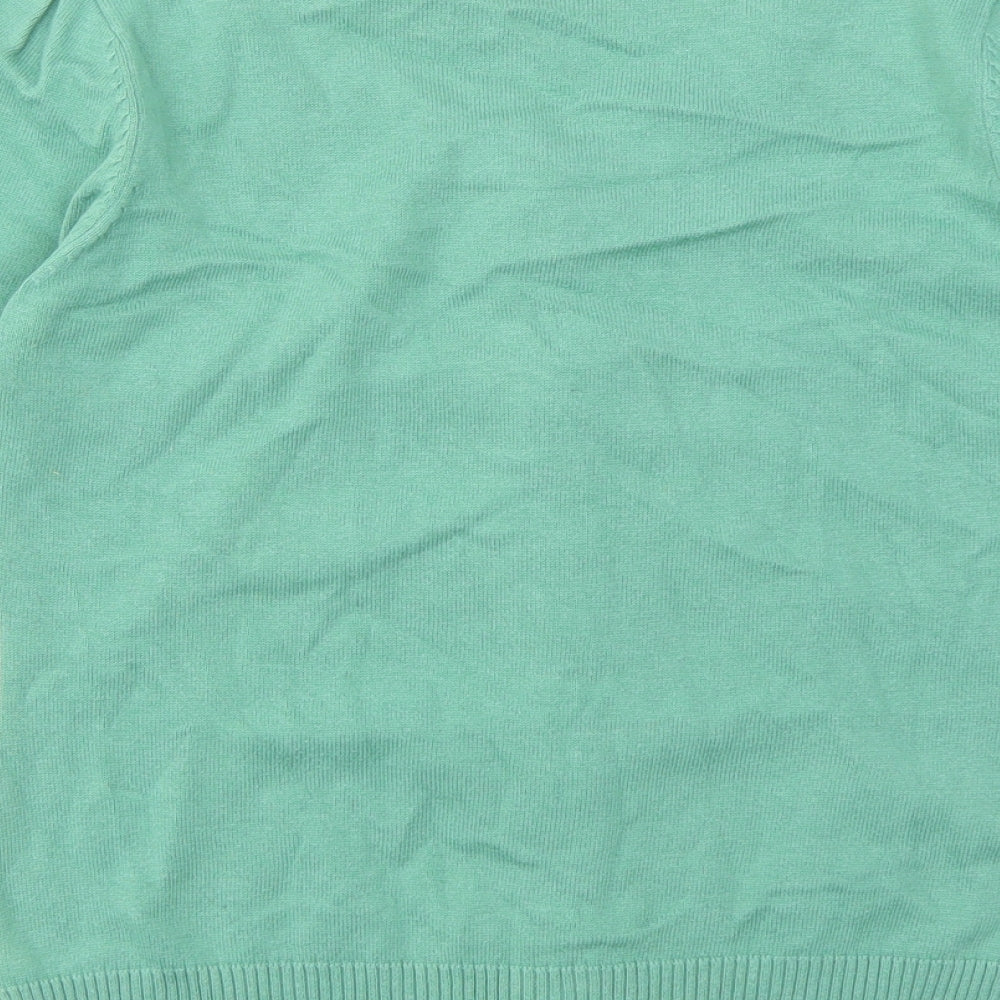 F&F Womens Green Pullover Jumper Size 10