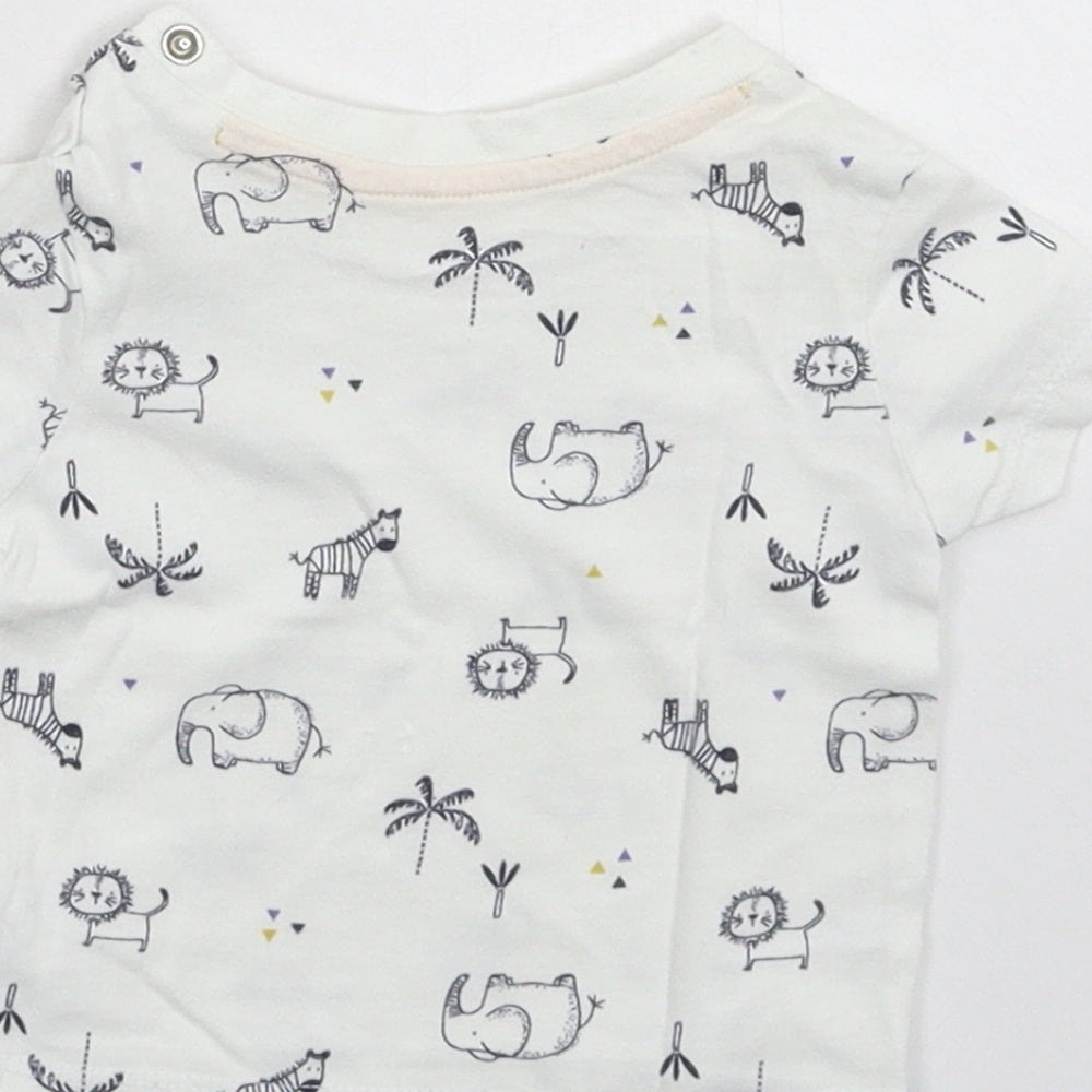 Matalan Baby White Basic T-Shirt Size 0-3 Months