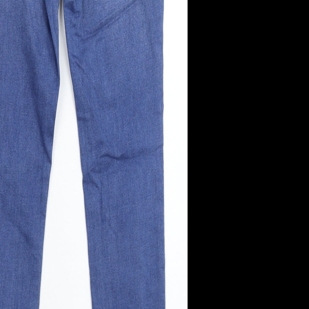 Denim & Co. Womens Blue Denim Skinny Jeans Size 10 L28 in