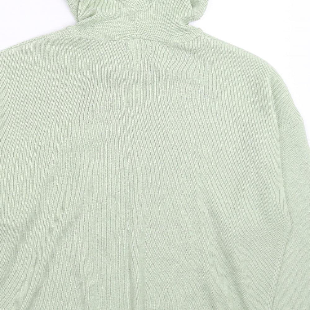 Boohoo Womens Green Knit Pullover Jumper Size L