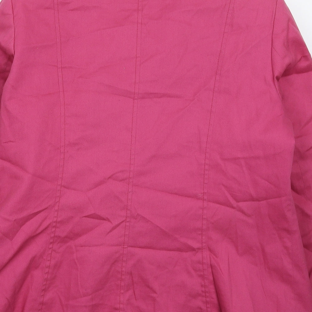 EWM Womens Pink Jacket Blazer Size 16