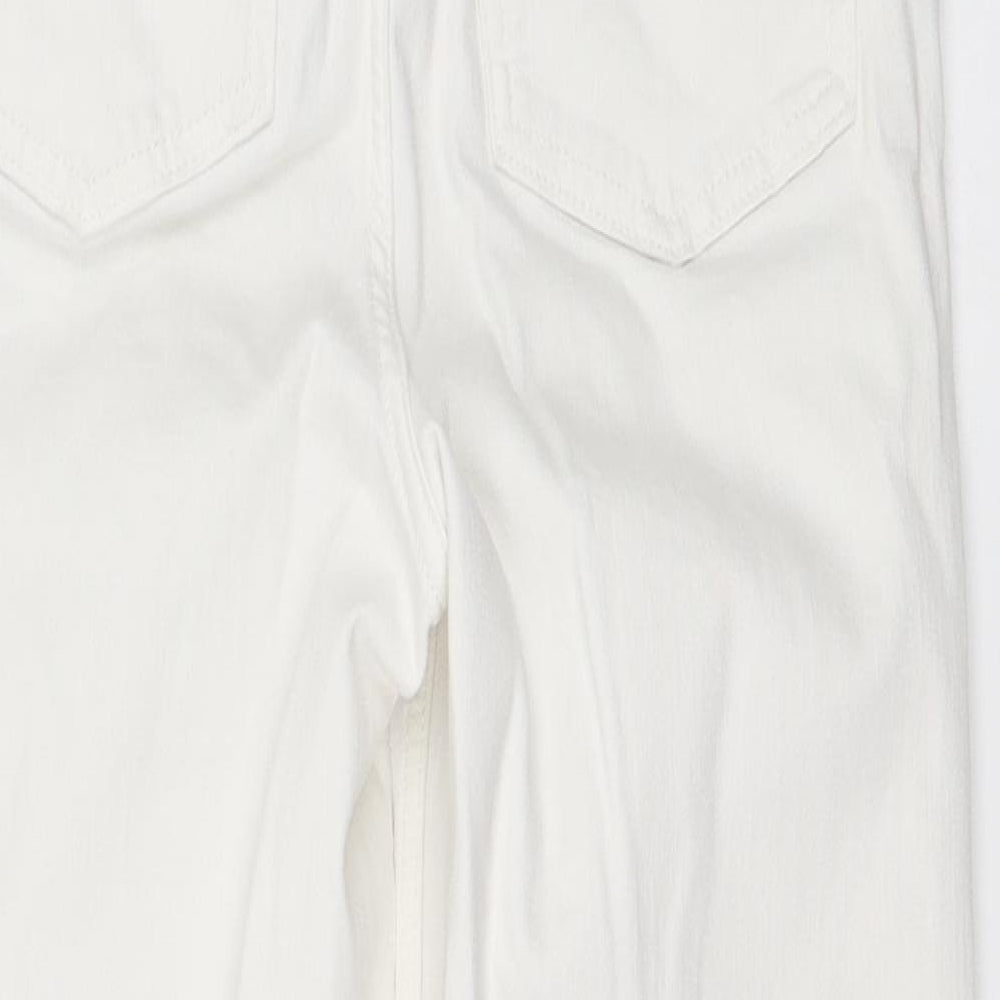 Marks & Spencer Womens White Straight Jeans Size 10 L24 in