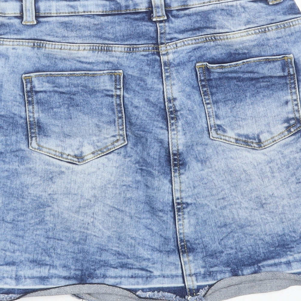 TU Girls Blue Denim Mini Skirt Size 9 Years