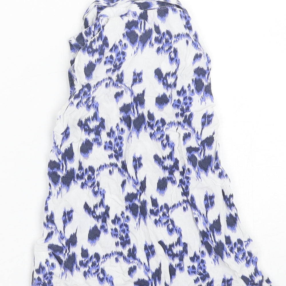 F&F Girls Blue Basic Button-Up Size 3-4 Years