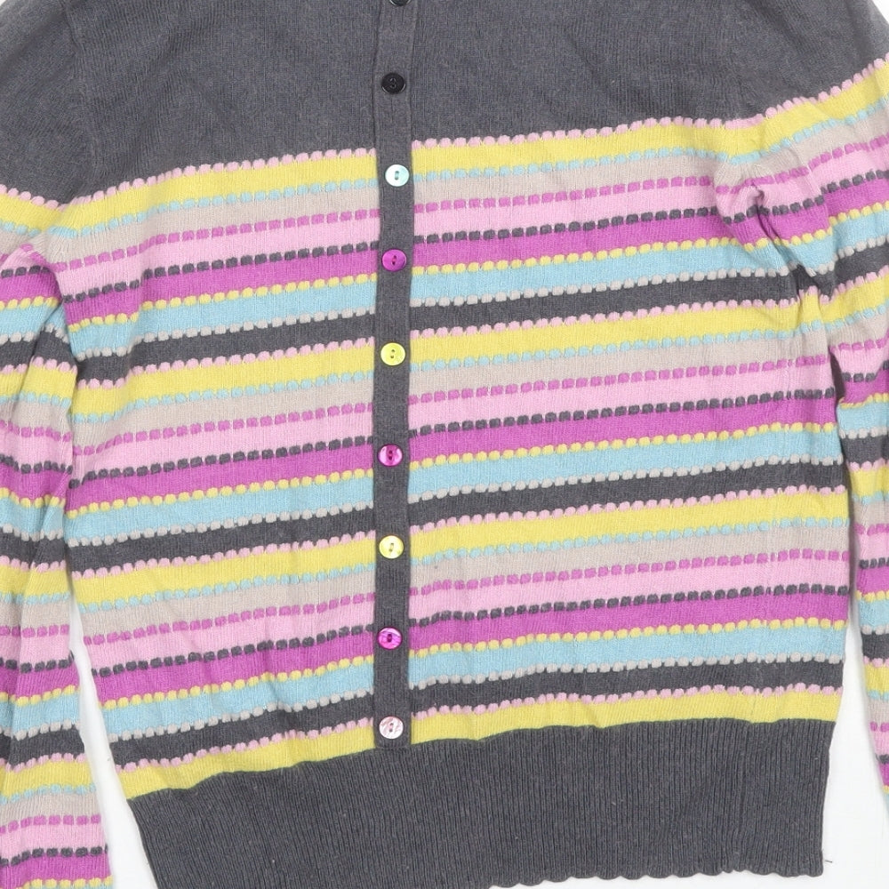 Monsoon Womens Multicoloured Striped Pullover Jumper Size S