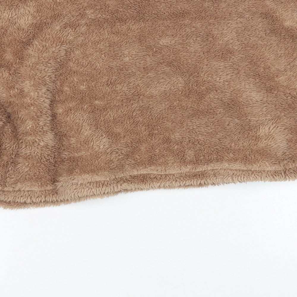 Shien Womens Brown Fleece Pullover Jumper Size S
