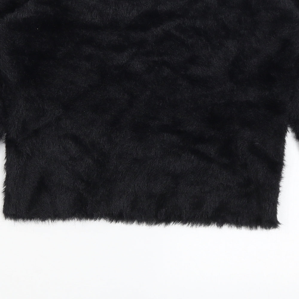 Divided Womens Black Pullover Jumper Size M
