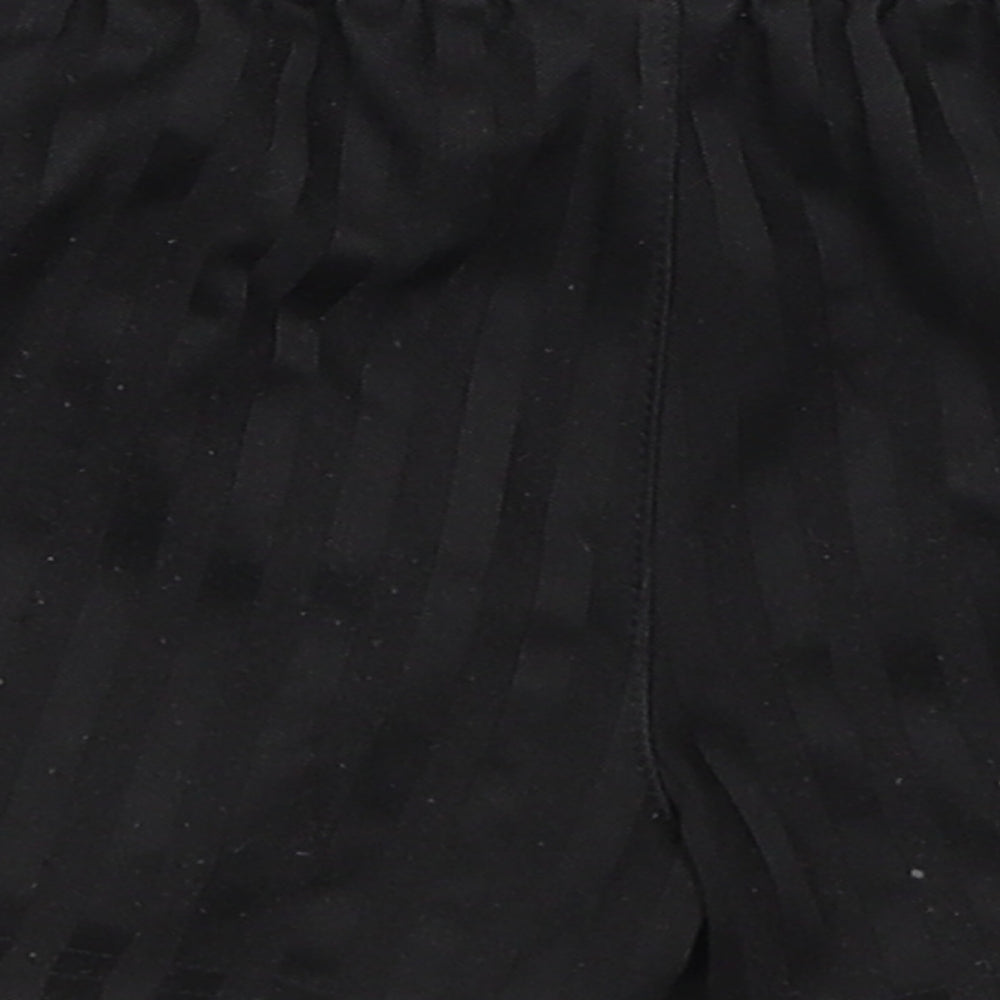 George Boys Black Striped Bermuda Shorts Size 3-4 Years