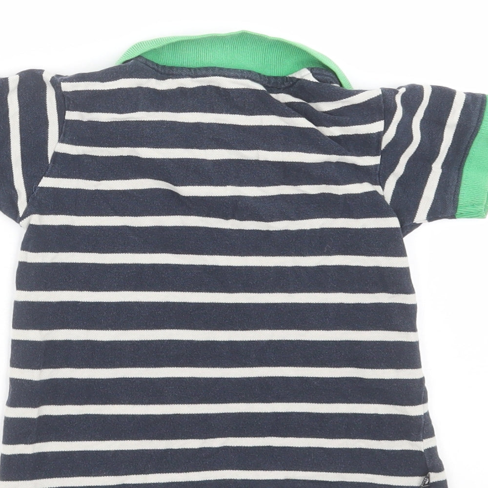 Hadleigh London Boys Blue Striped Basic Polo Size 2-3 Years