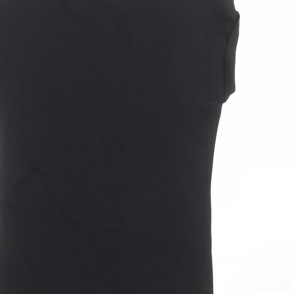 TU Girls Black Basic T-Shirt Size 9 Years - Santa Squad