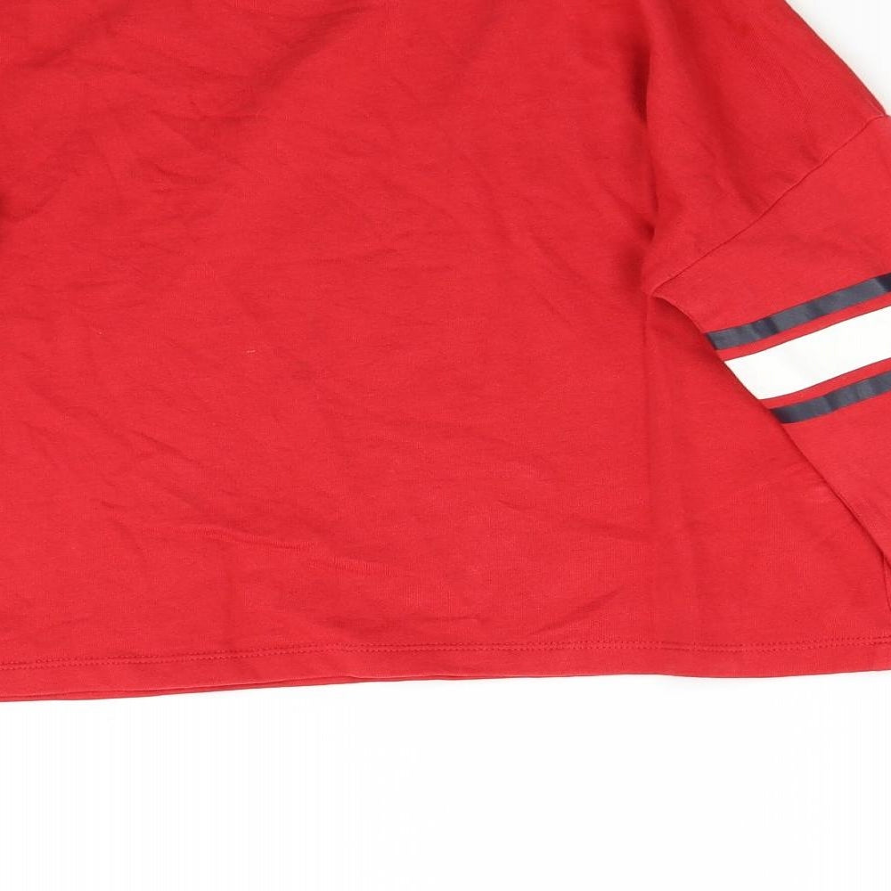 H&M Girls Red Pullover Sweatshirt Size 13 Years