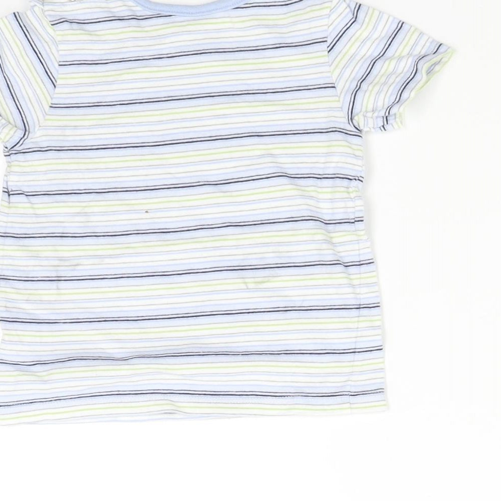 Matalan Boys Multicoloured Striped Basic T-Shirt Size 9-10 Years
