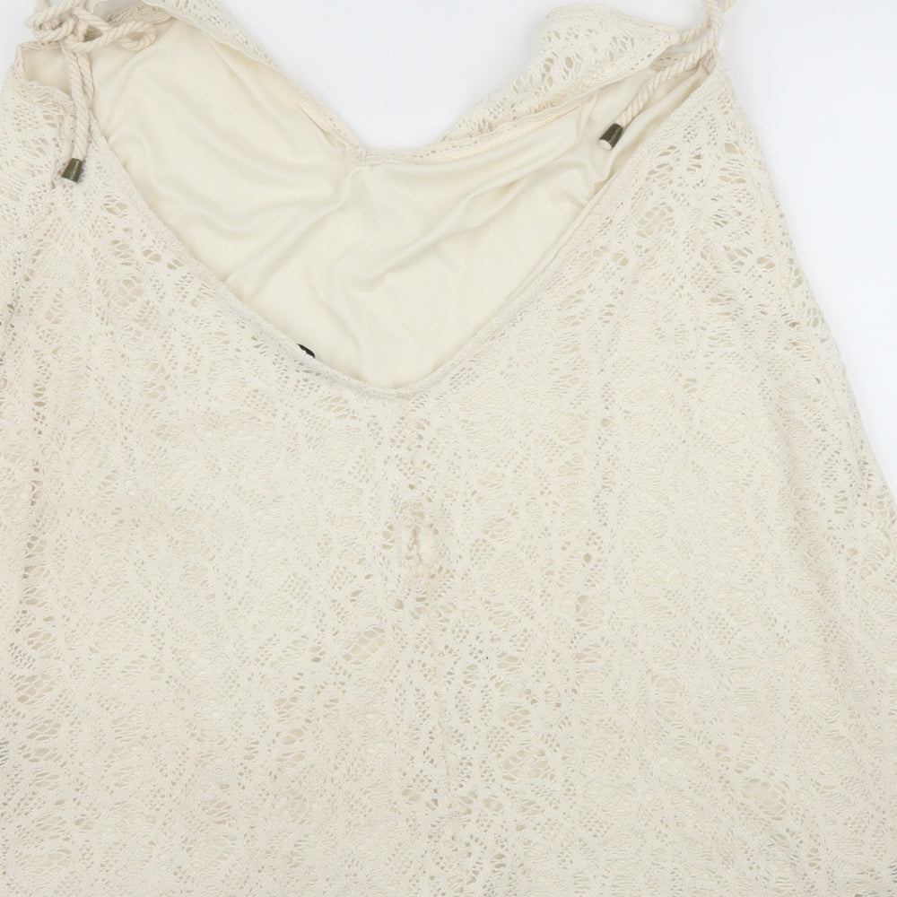 Pull&Bear Womens Ivory Camisole Blouse Size L