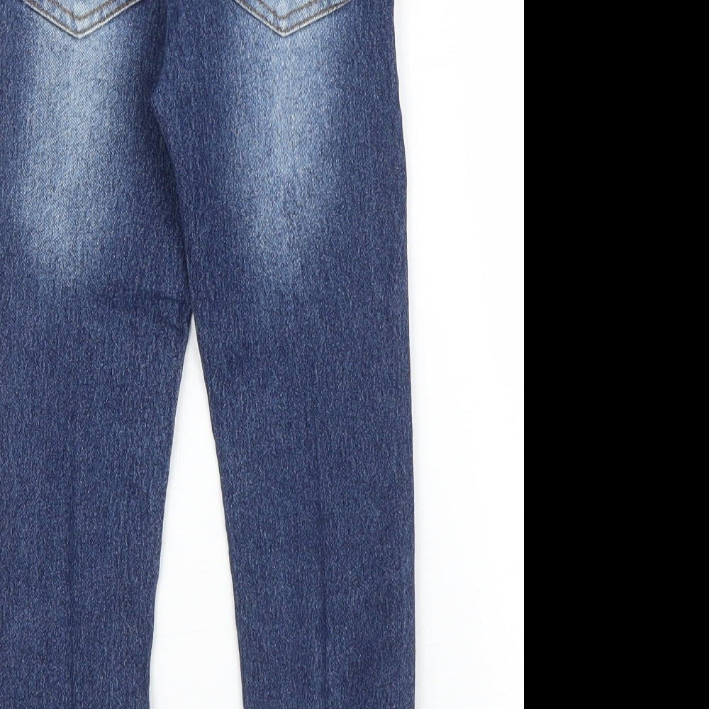 Little Kids Girls Blue Denim Tapered Jeans Size 5 Years