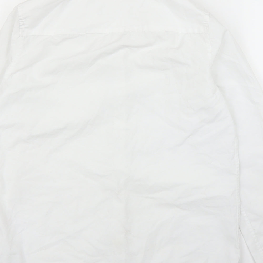F&F Girls White Basic Button-Up Size 12 Years