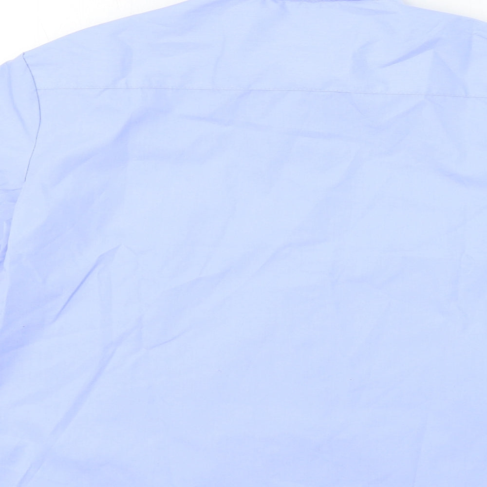 George Boys Blue Basic Button-Up Size 8-9 Years