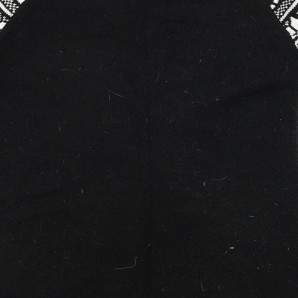 George Womens Black Geometric Jumpsuit One-Piece Size 12