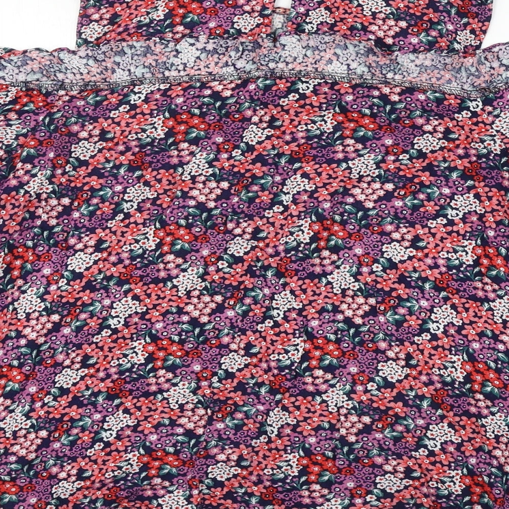 Dorothy Perkins Womens Pink Floral Basic Blouse Size 10