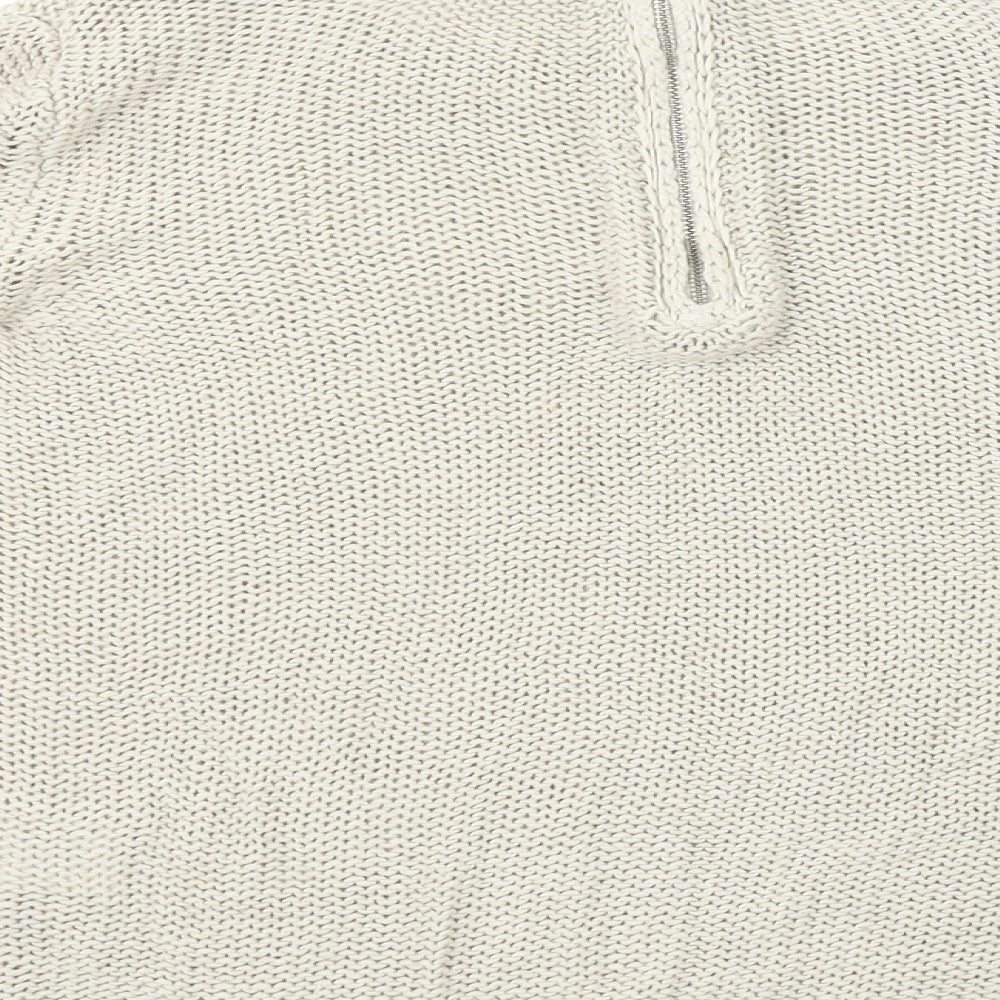 H&M Womens Beige Pullover Jumper Size XS