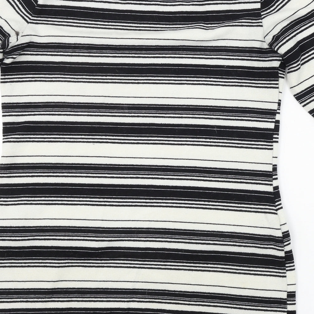 F&F Womens Ivory Striped Bodycon Size 8