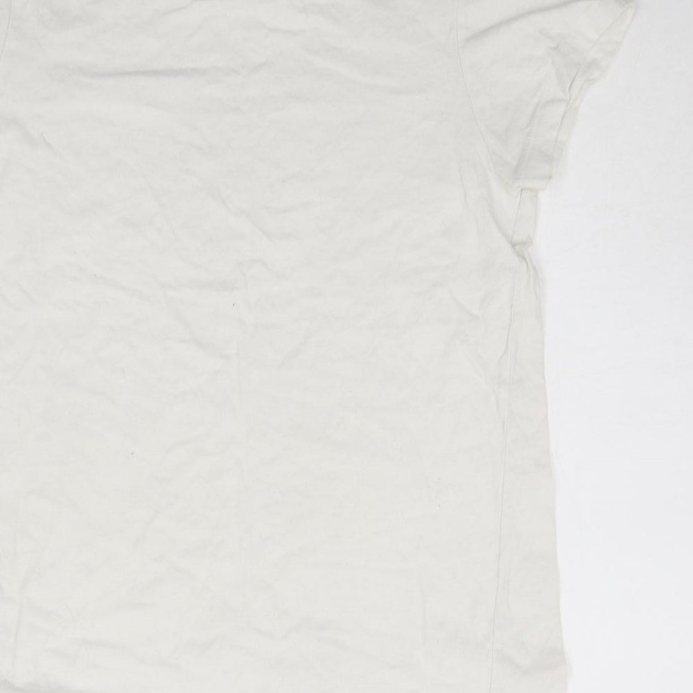 Young Dimension Girls White Basic T-Shirt Size 12-13 Years