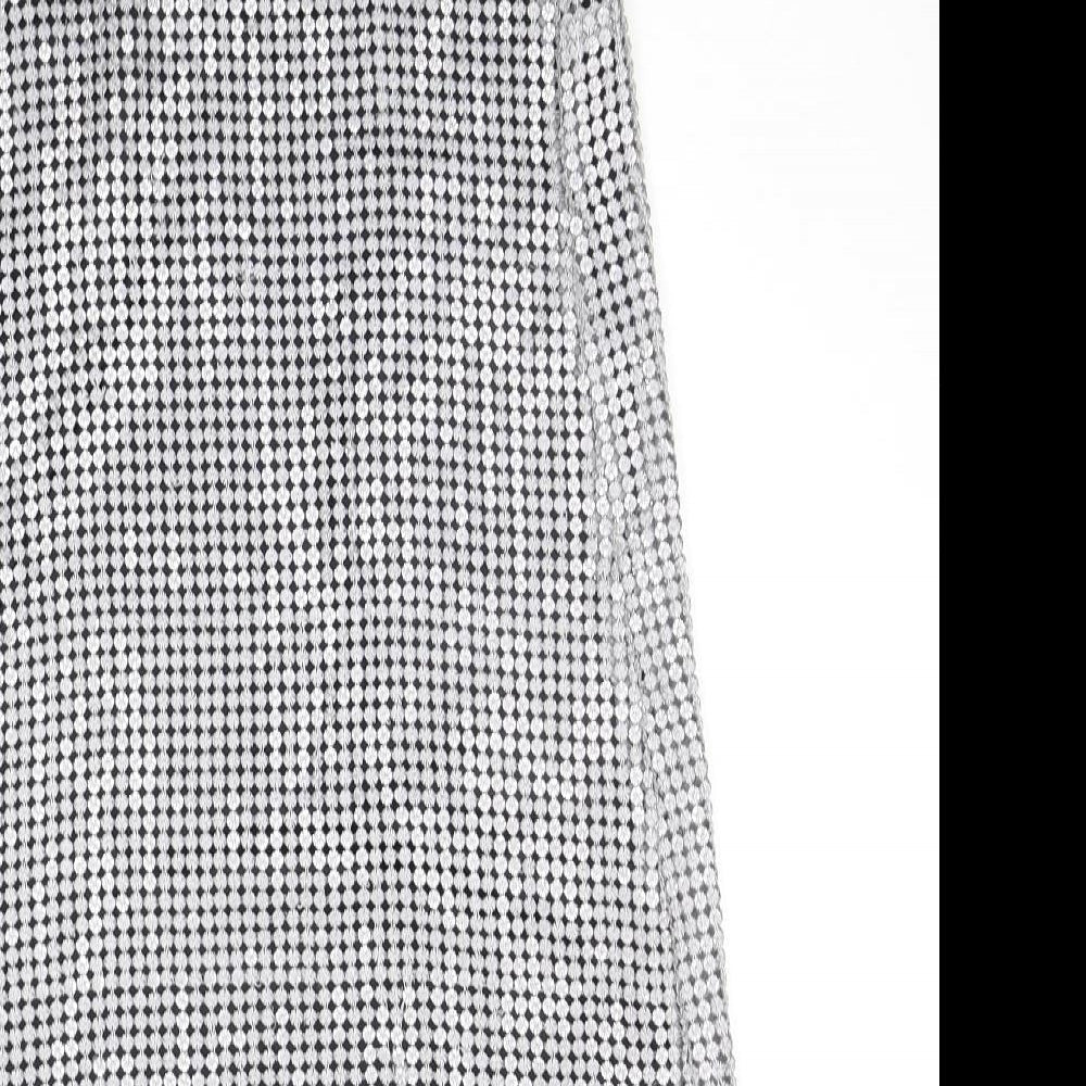 River Island Womens Grey A-Line Size 8