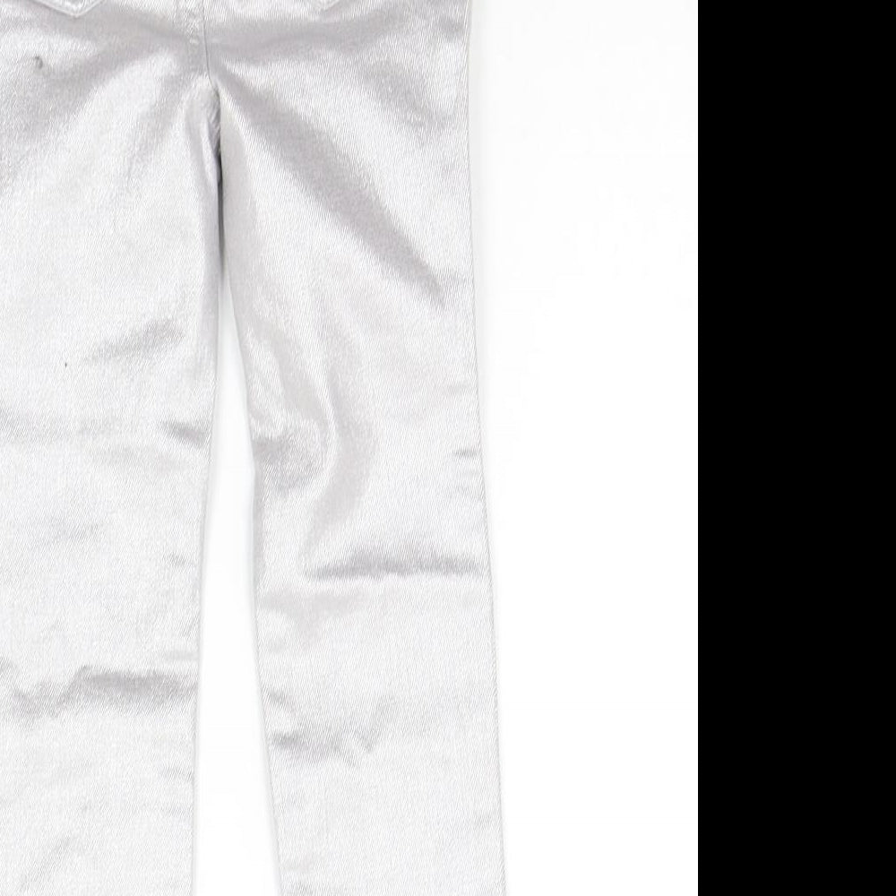 Gap Girls Silver Chino Trousers Size 5 Years