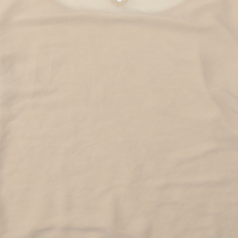 Dorothy Perkins Womens Beige Basic Blouse Size 16