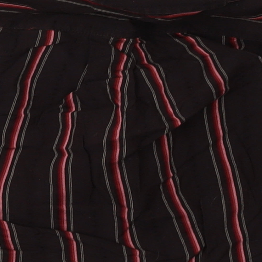 Adams Boys Red Striped Basic Button-Up Size 2-3 Years