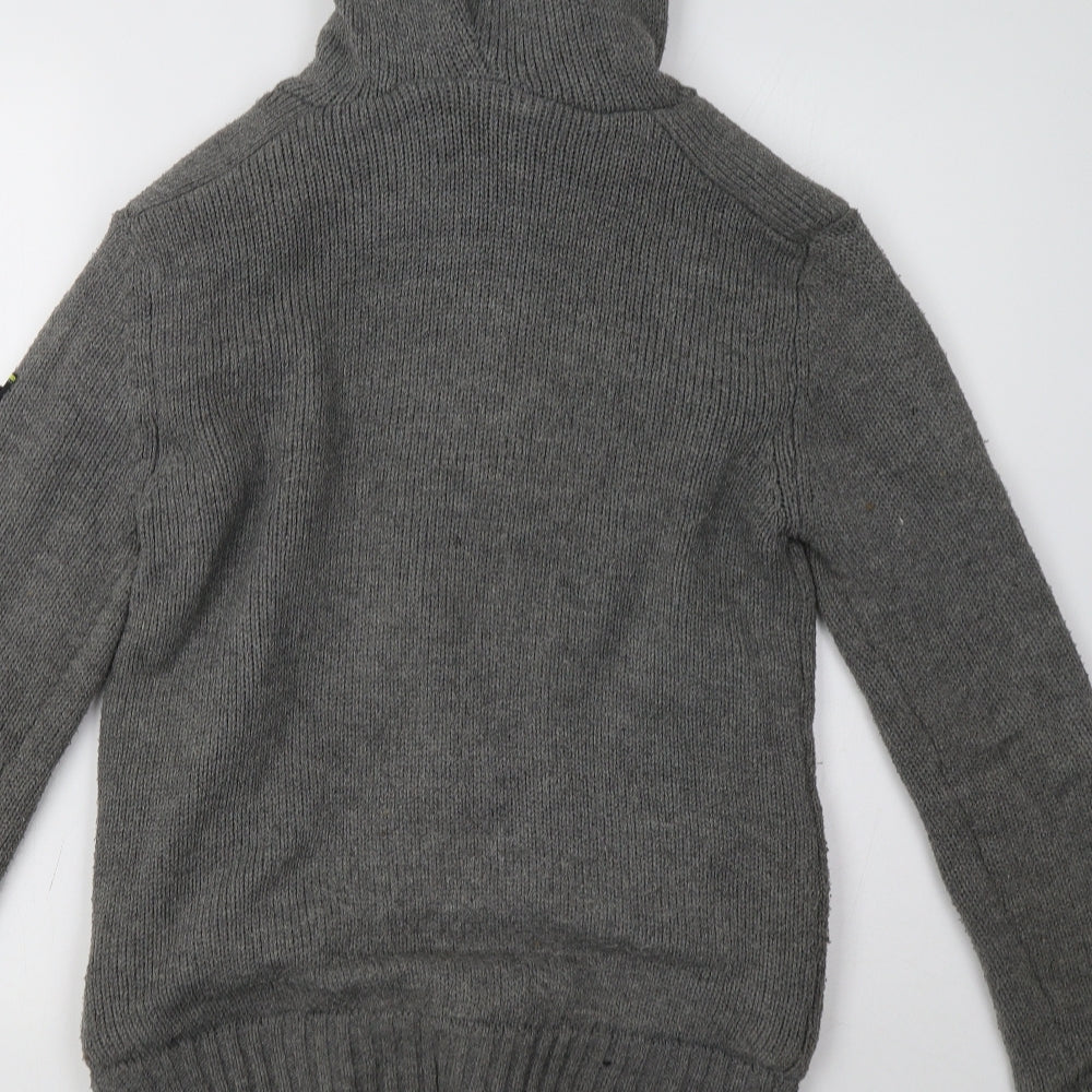 Blue Inc Mens Grey Jacket Size XS