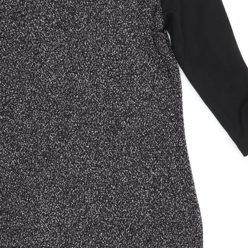 Marks & Spencer Womens Grey Colourblock Bodycon Size 10