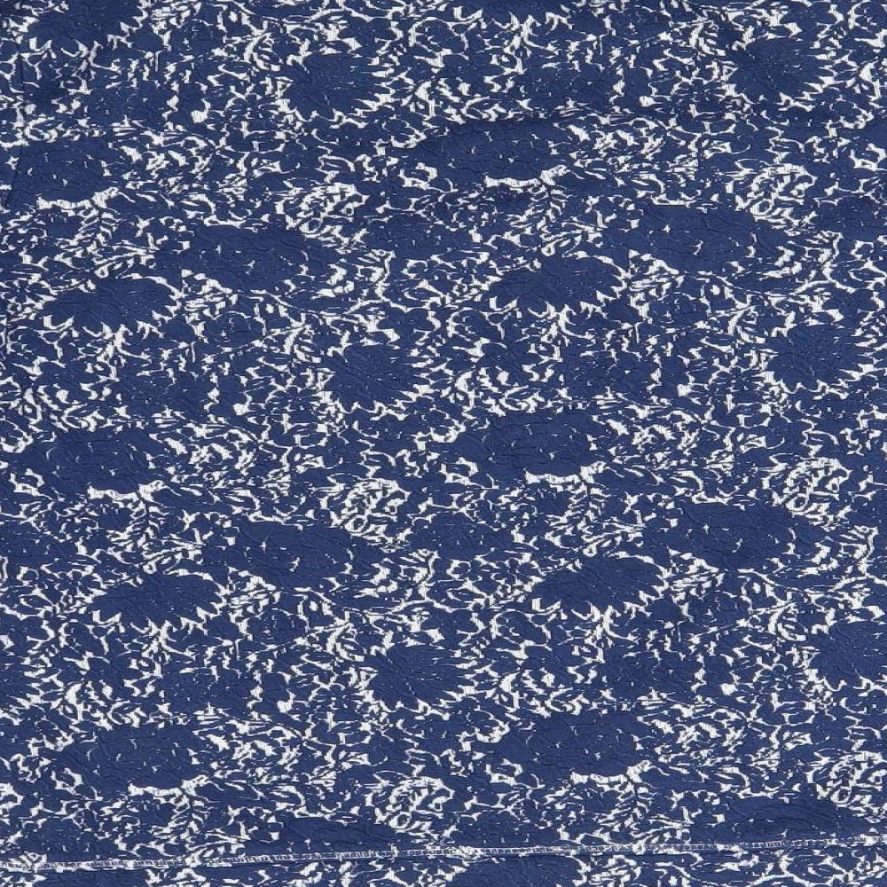 Marks & Spencer Womens Blue Floral Pullover Jumper Size 10