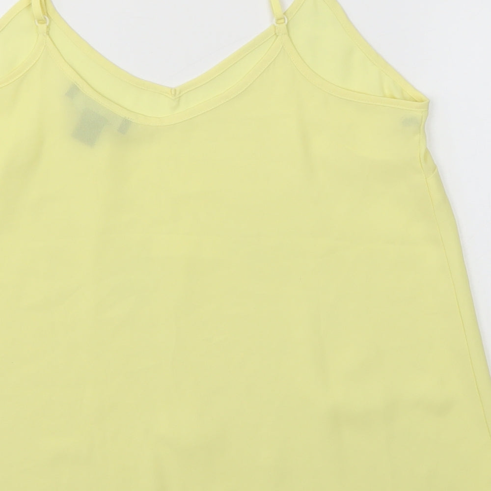 Primark Womens Yellow Camisole Blouse Size 10