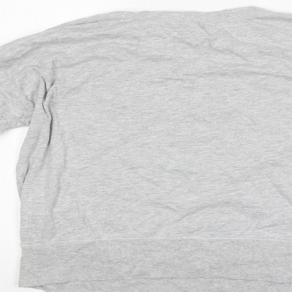 M&S Womens Grey Top Pyjama Top Size 10