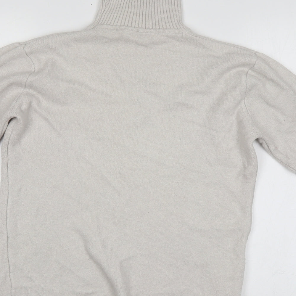 silver swan Womens Ivory Argyle/Diamond Pullover Jumper Size L