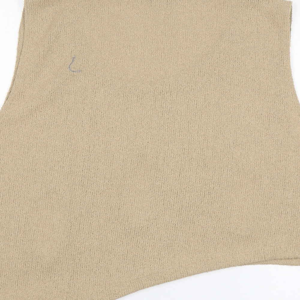 Classics Womens Beige Jersey Tank Size S