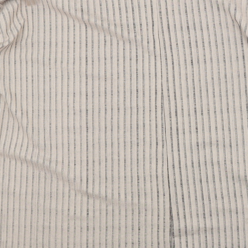 Missguided Womens Beige Striped Basic Blouse Size 12 - MATERNITY