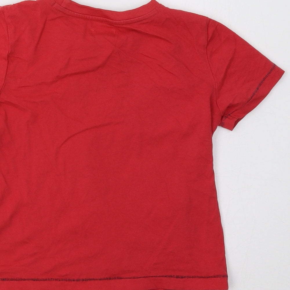 F&F Girls Red Basic T-Shirt Size 3-4 Years