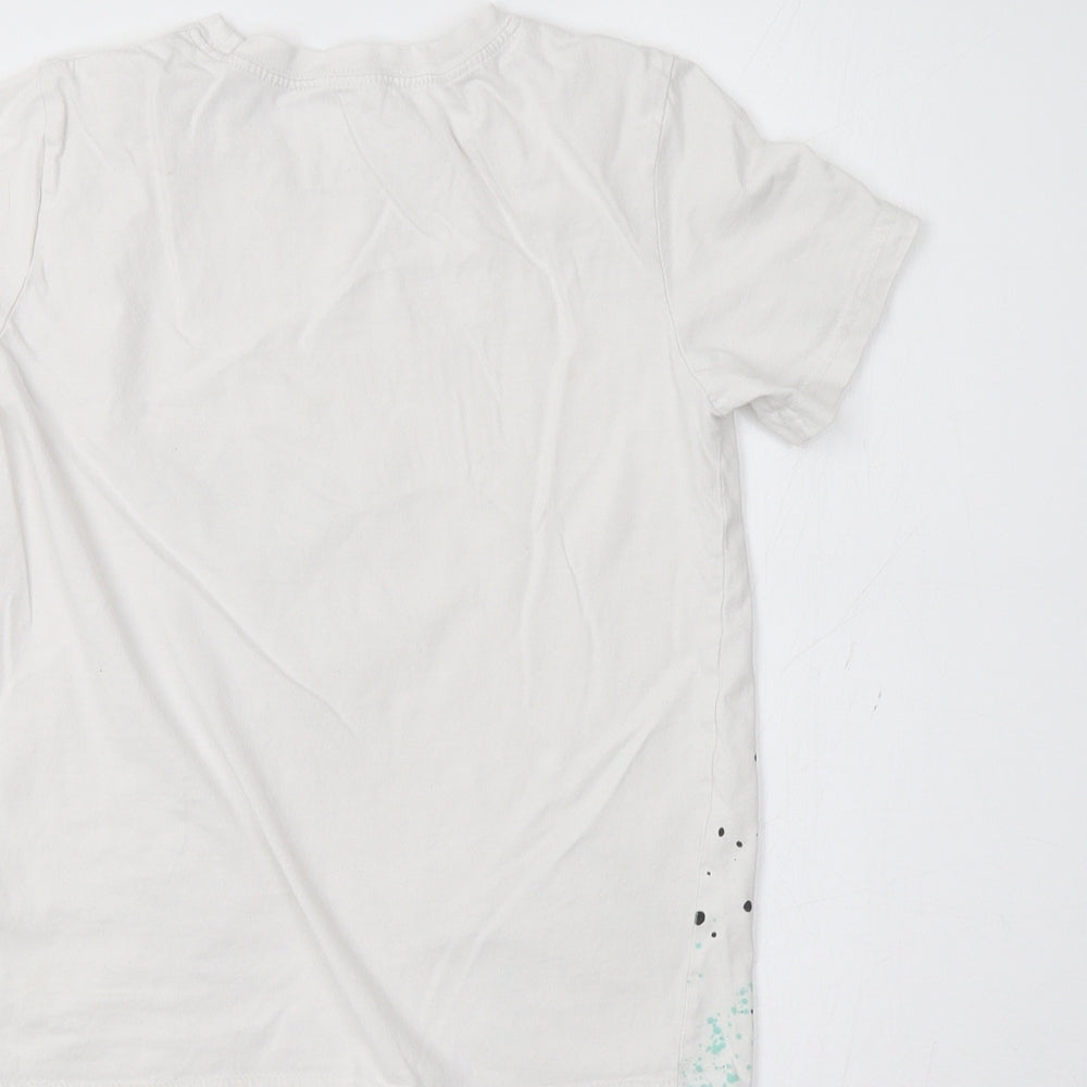 H&M Girls White Basic Polo Size 8-9 Years